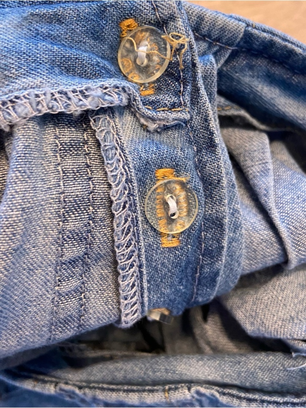 Y2K 90s Dyna Sport Pleated Lightweight Denim Skirt Women’s Size 5 - Picture 7 of 7
